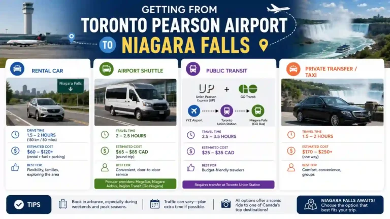 How Do You Get from Toronto Pearson Airport to Niagara Falls